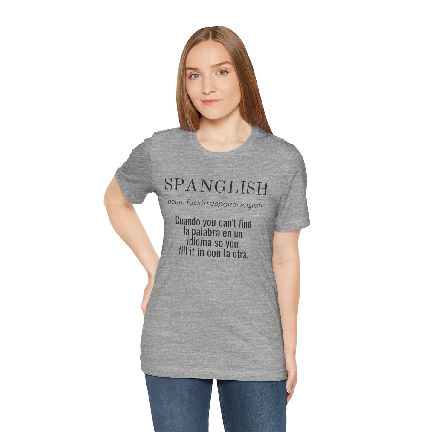 Spanglish Definition Shirt | Bilingual Pride Graphic Tee