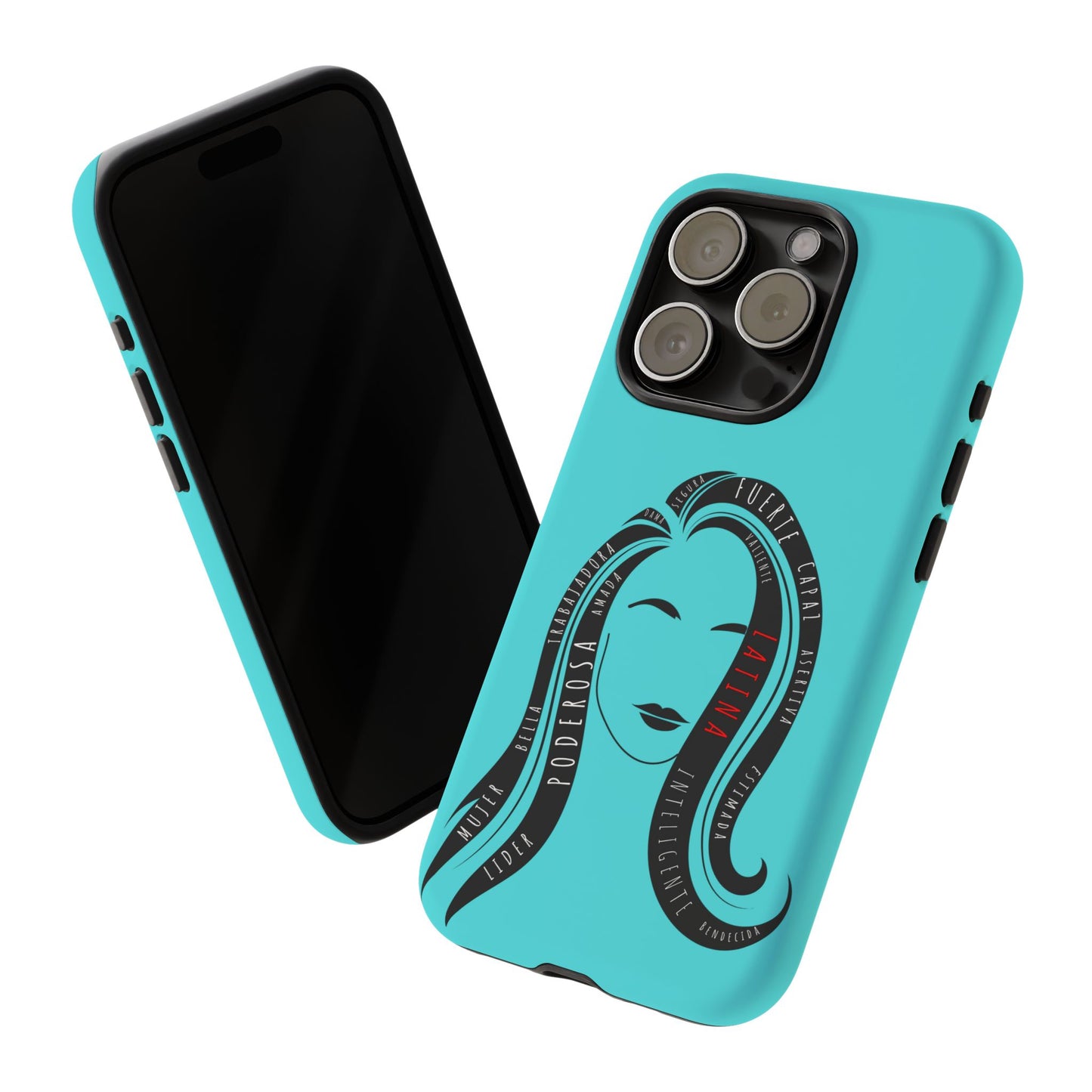 Blue Fuerza Latina Tough Phone Case | Latina Empowerment Protective Cover