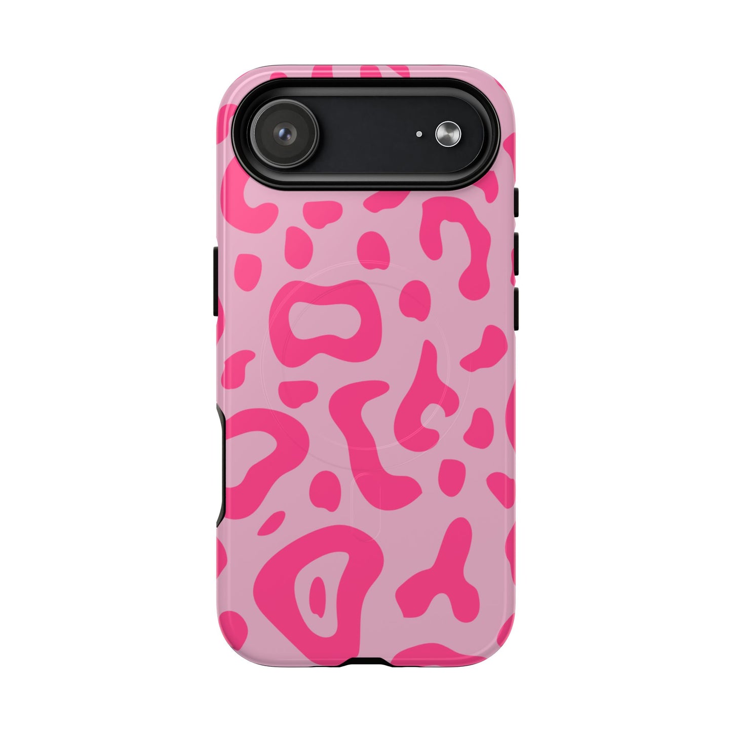 Rosé Wild MagSafe Phone Case — Pink Leopard Pattern Tough Protective Cover