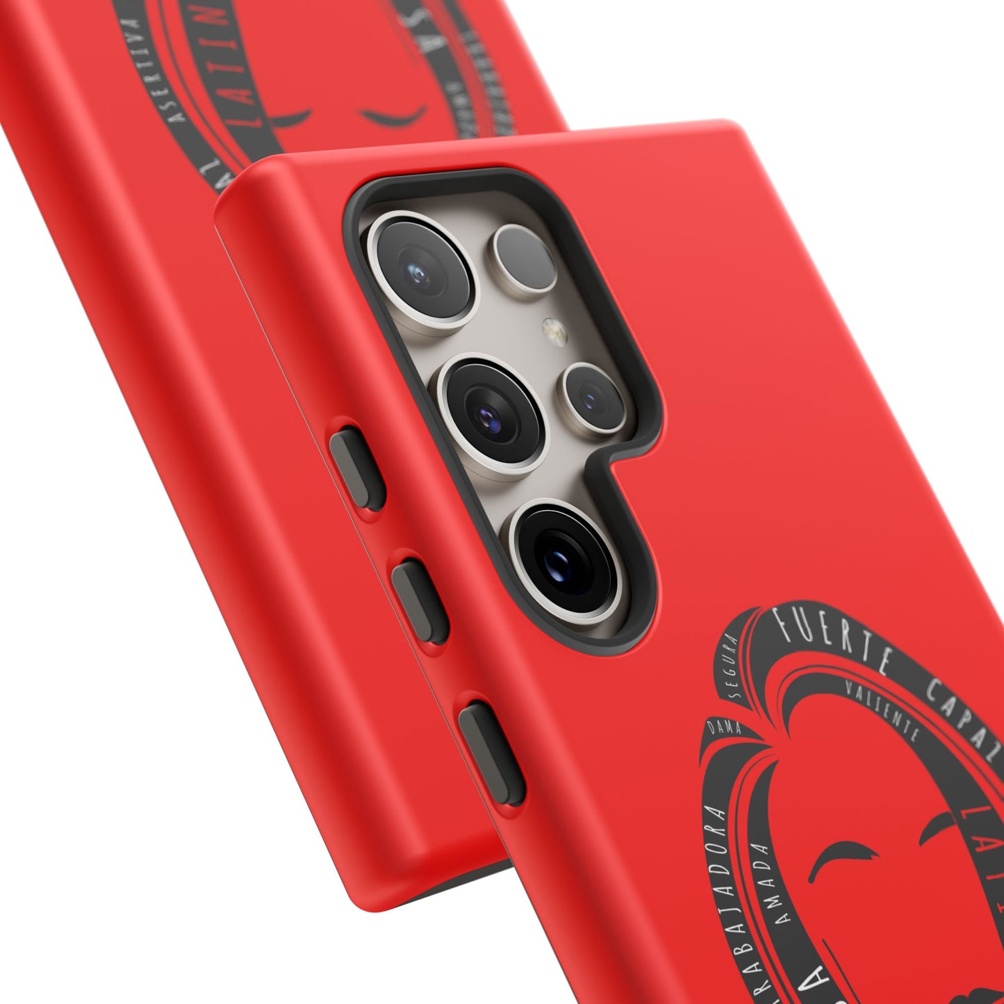 Red Fuerza Latina Tough Phone Case | Latina Empowerment Protective Cover