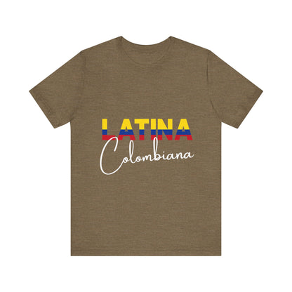 Latina Colombiana, Shirt - Colombian Latina Pride Graphic Tee for Women