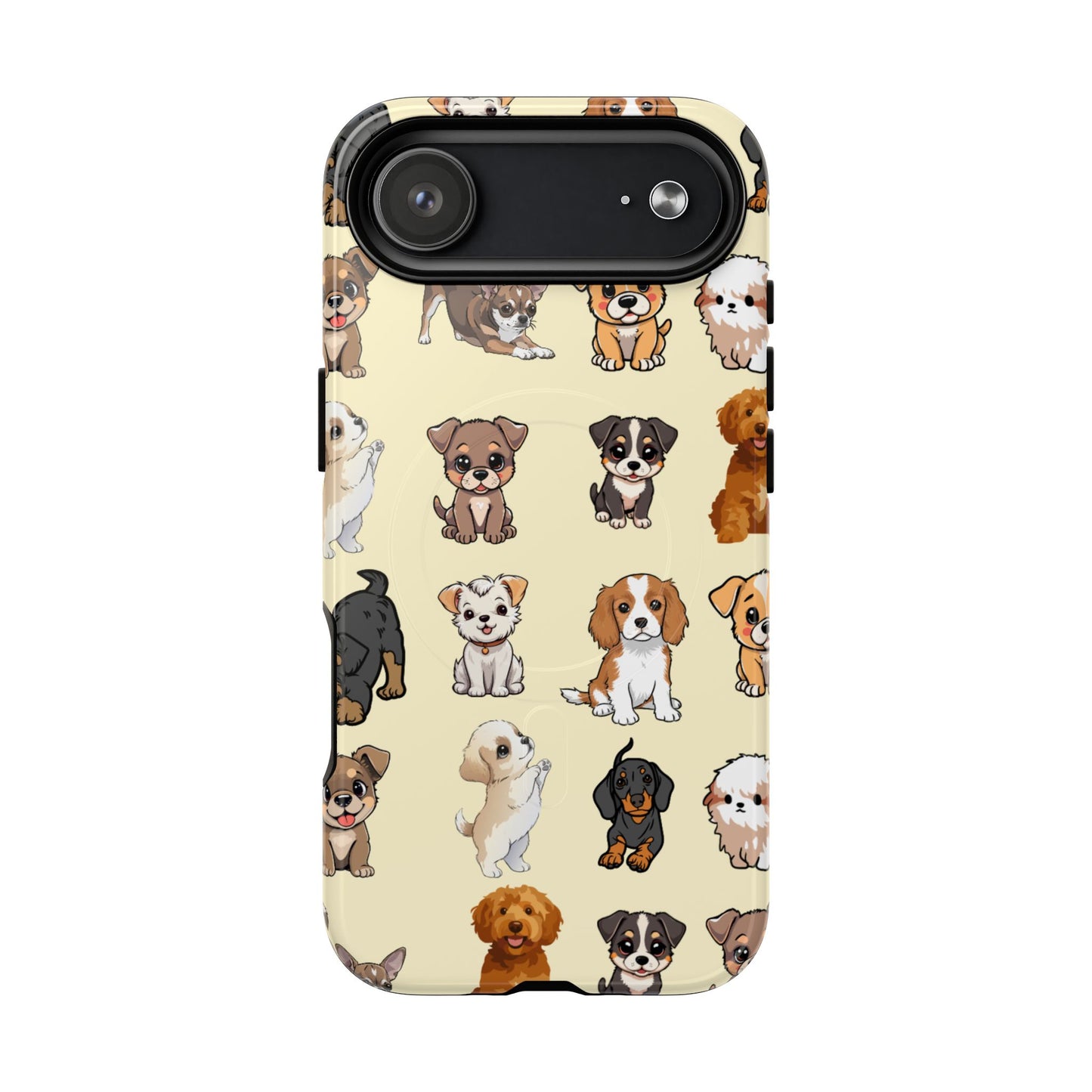 Puppy Love MagSafe Phone Case — Puppy Pattern Tough Protective Cover