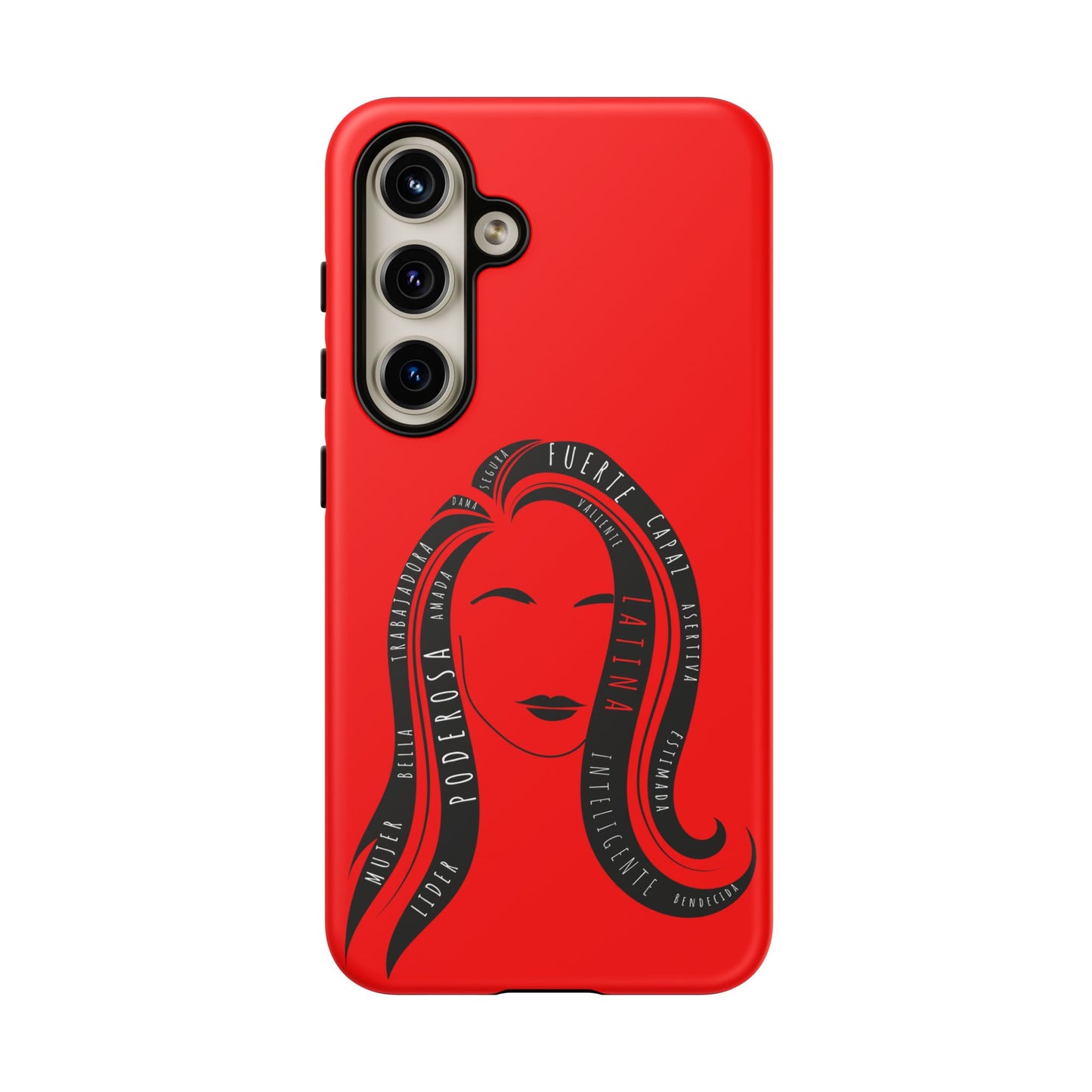 Red Fuerza Latina Tough Phone Case | Latina Empowerment Protective Cover