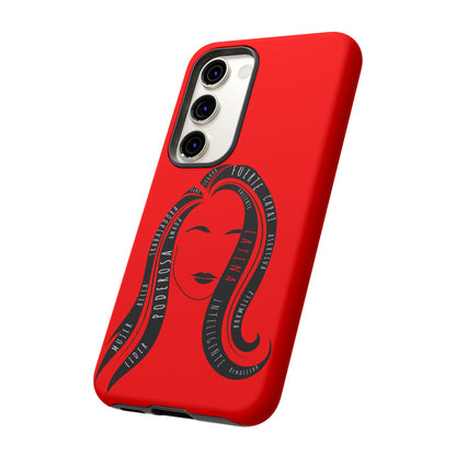 Red Fuerza Latina Tough Phone Case | Latina Empowerment Protective Cover