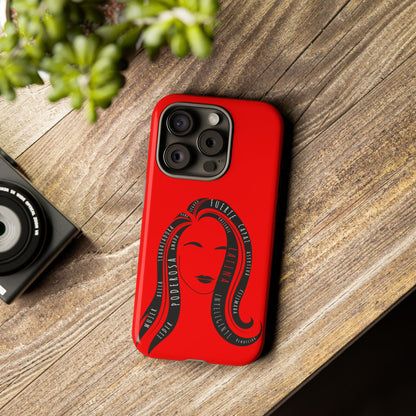 Red Fuerza Latina Tough Phone Case | Latina Empowerment Protective Cover