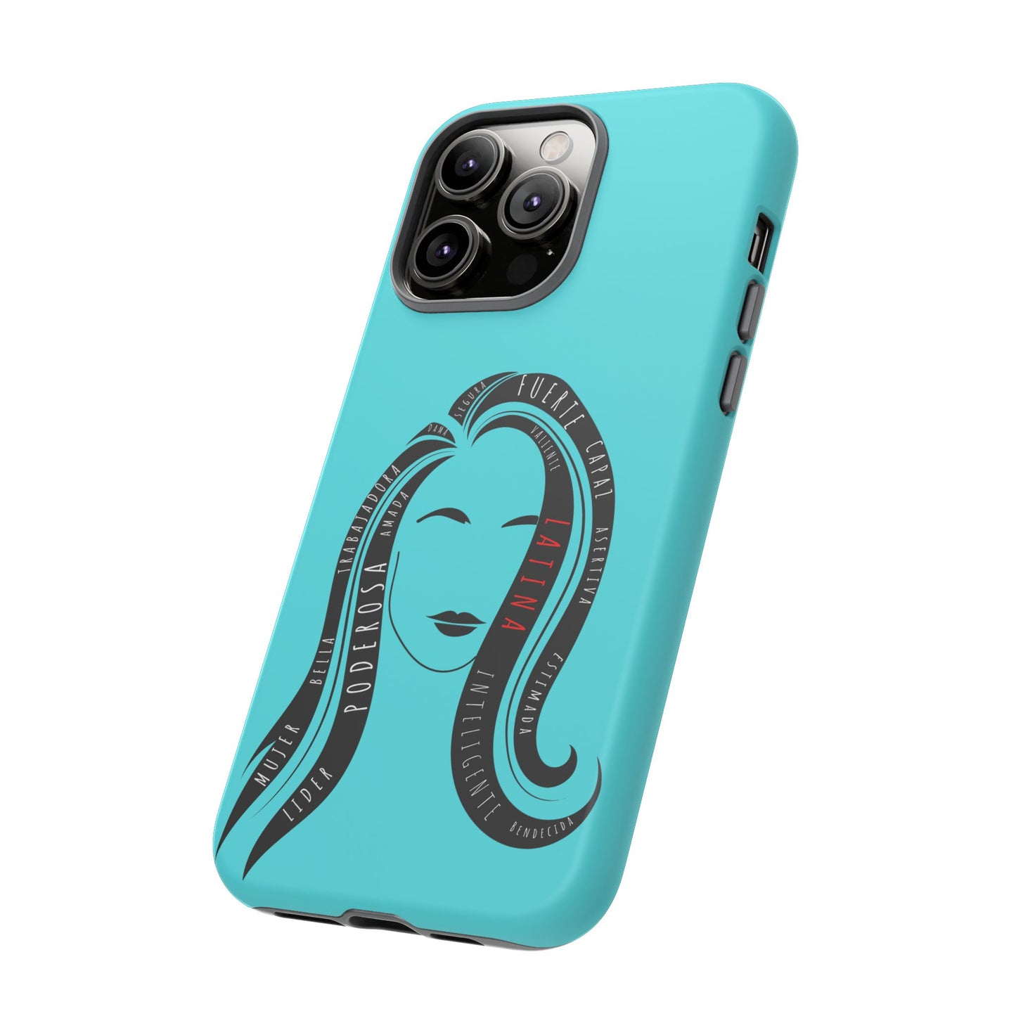 Blue Fuerza Latina Tough Phone Case | Latina Empowerment Protective Cover