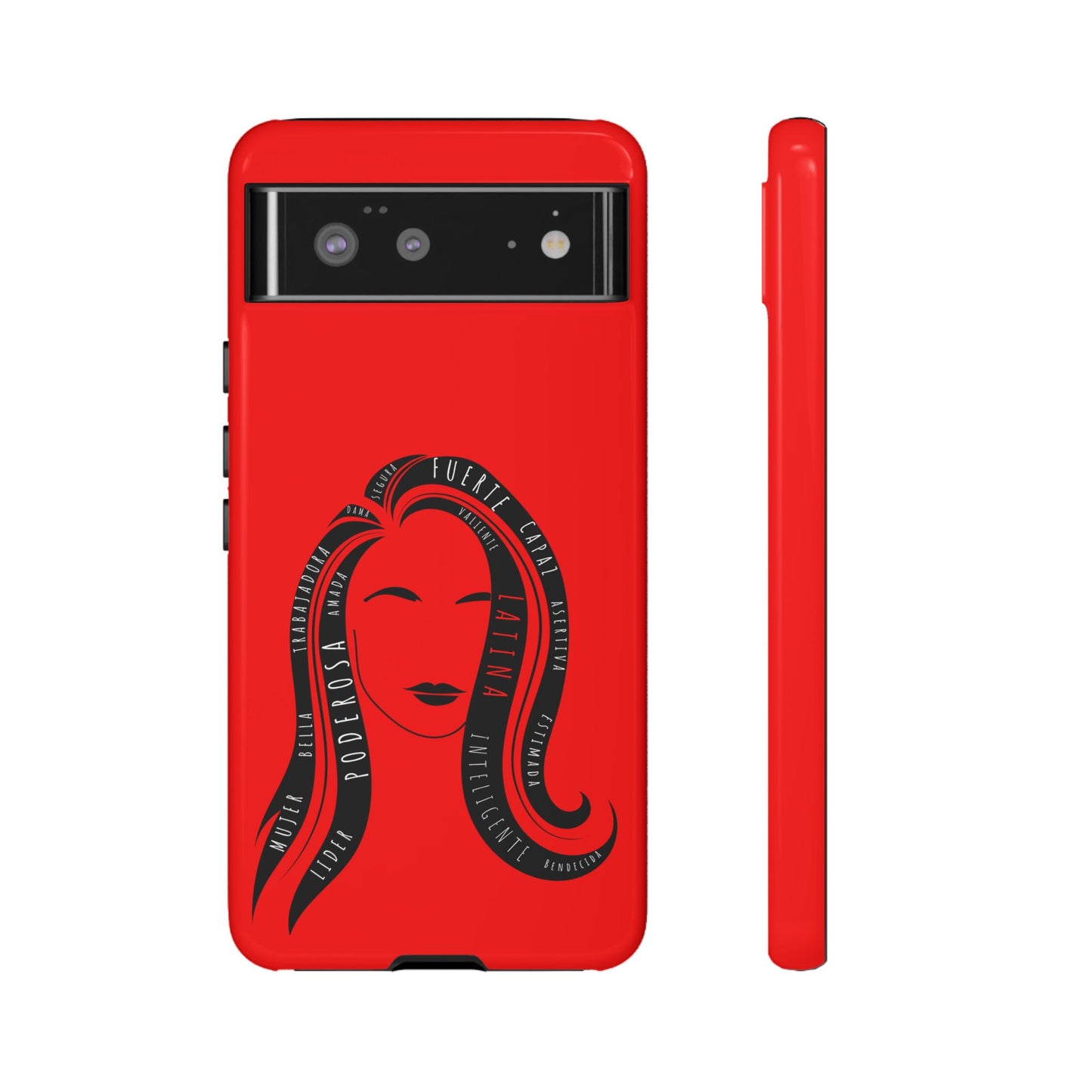 Red Fuerza Latina Tough Phone Case | Latina Empowerment Protective Cover