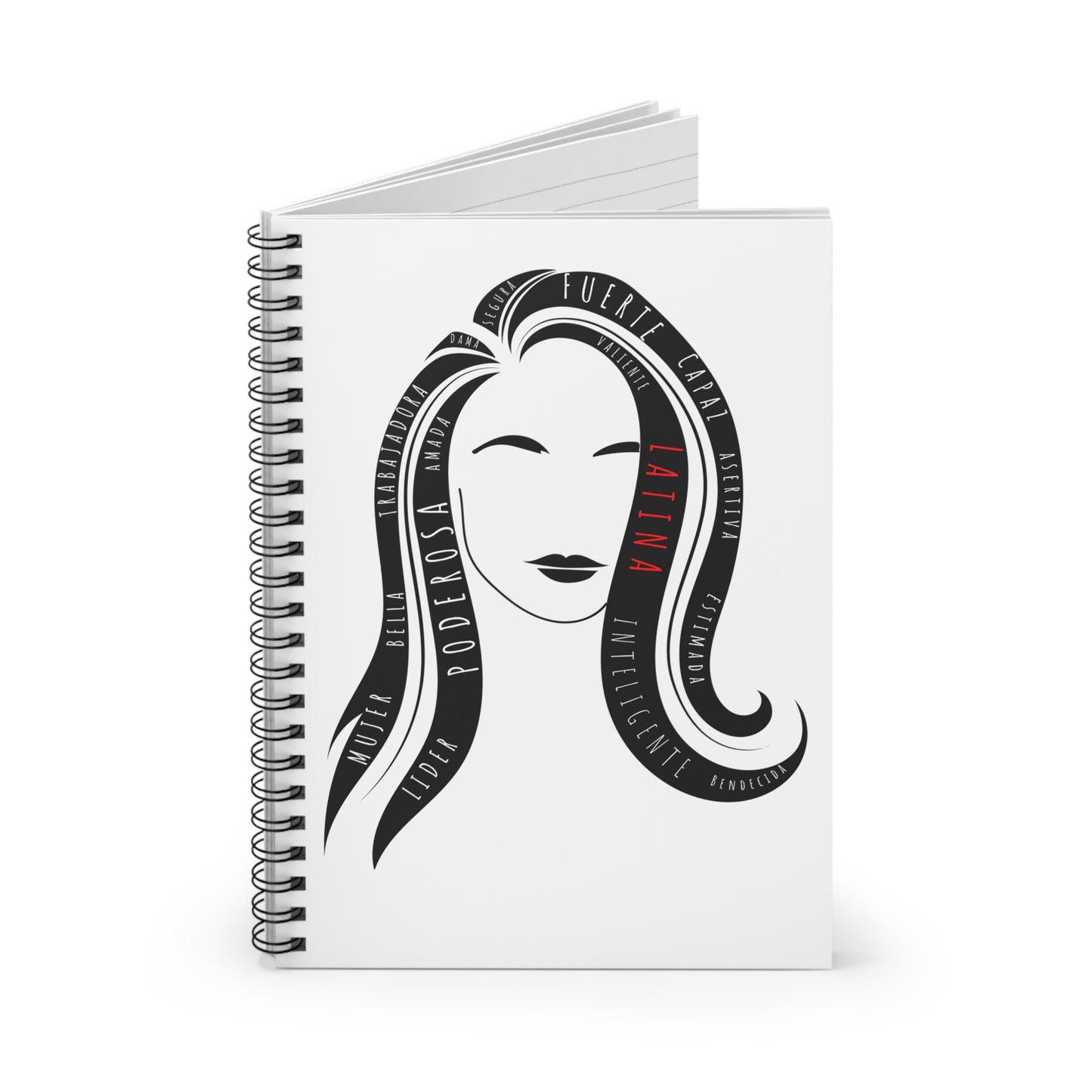 Fuerza Latina Spiral Notebook – Ruled Line | Latina Empowerment Journal