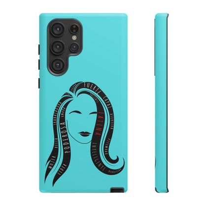 Blue Fuerza Latina Tough Phone Case | Latina Empowerment Protective Cover