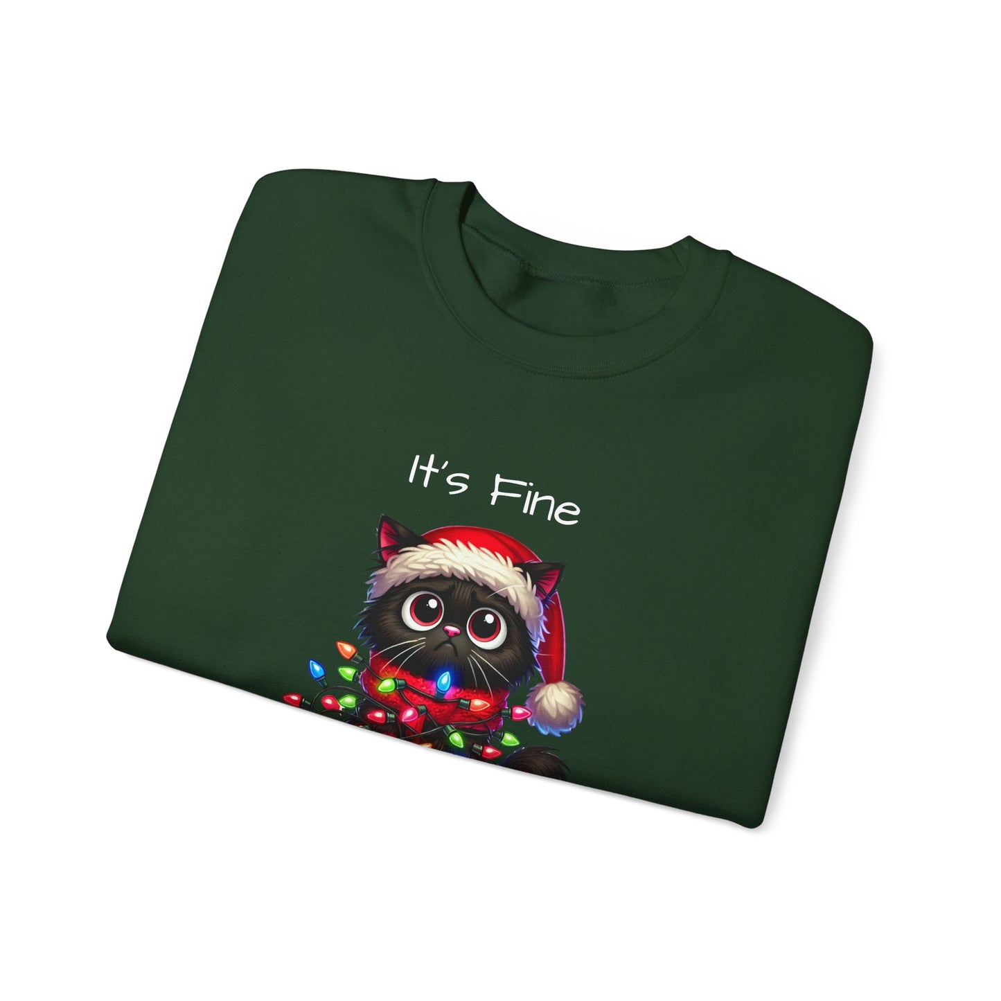 Everything is Fine Naughty Kitty Ugly Christmas Sweater