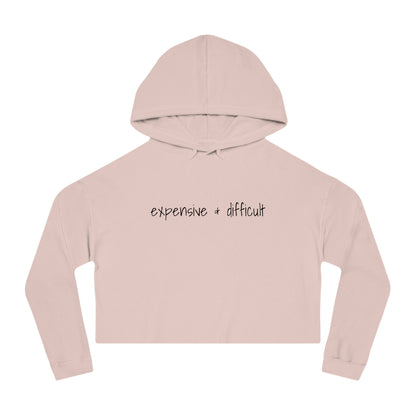 Expensive & Difficult, Cropped Hoodie