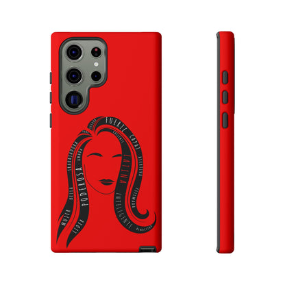 Red Fuerza Latina Tough Phone Case | Latina Empowerment Protective Cover