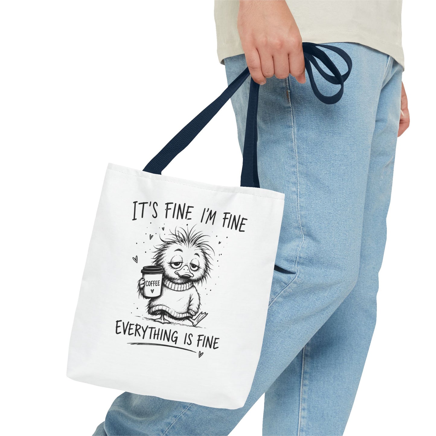 Everything is Fine Tote Bag | Canvas Carryall
