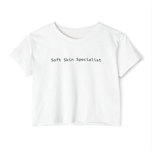 Soft Skin Specialist™ Cropped Tee | Esthetician & Skincare Girl Summer Shirt