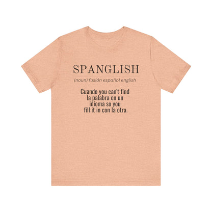 Spanglish Definition Shirt | Bilingual Pride Graphic Tee