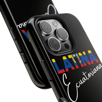 Latina Ecuatoriana Tough iPhone Case | Ecuador Latina Pride Protective Cover
