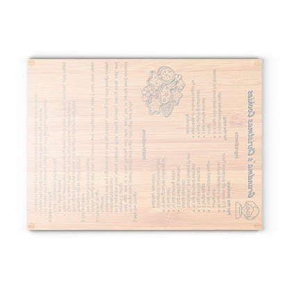 Grandma's Christmas Cookies Glass Cutting Board | Recipe Gift, Kitchen Décor, Cooking Utensil, Holiday Decor, Baking Accessories