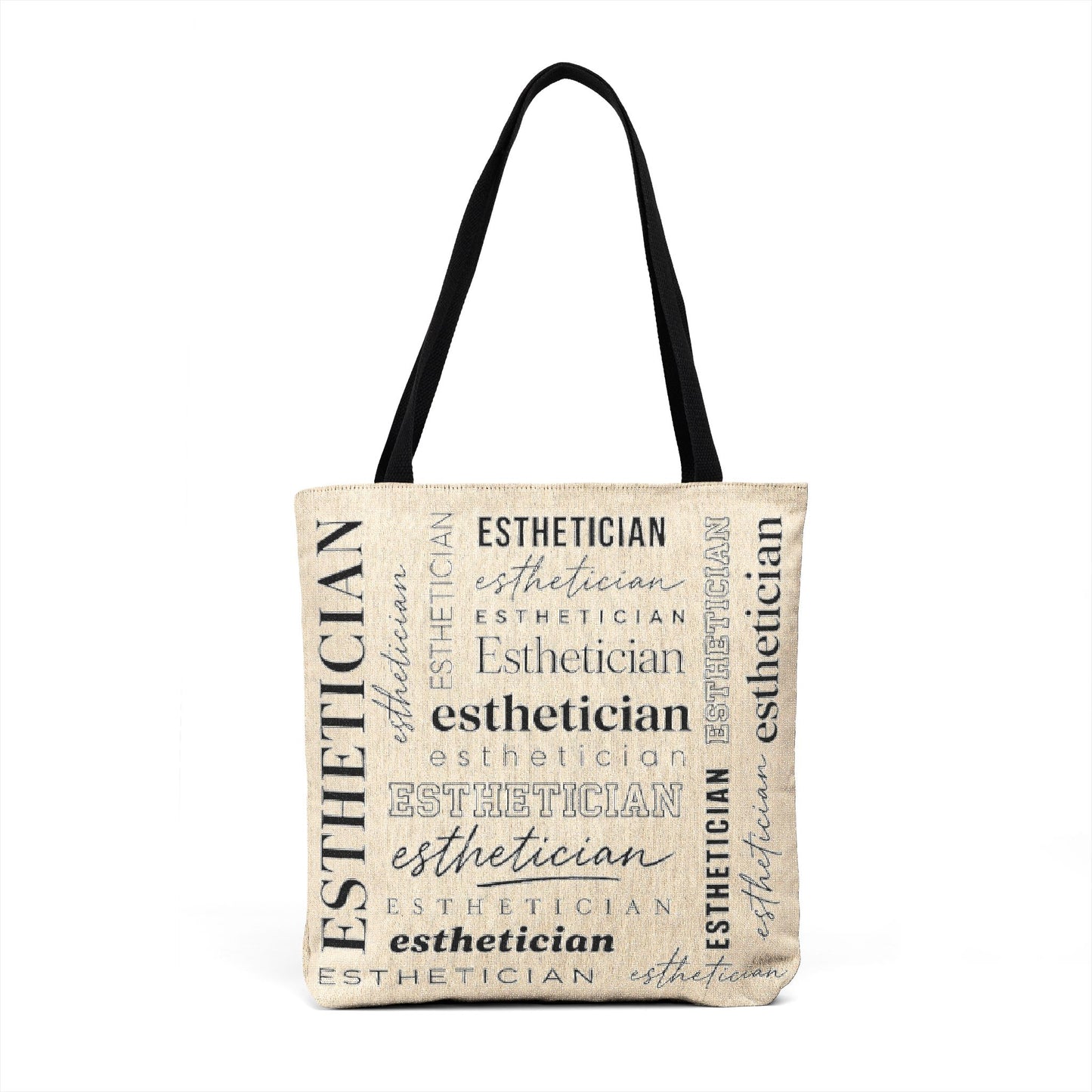 Esthetician Woven Tote Bag | Minimalist Beauty Girl Aesthetic Carryall