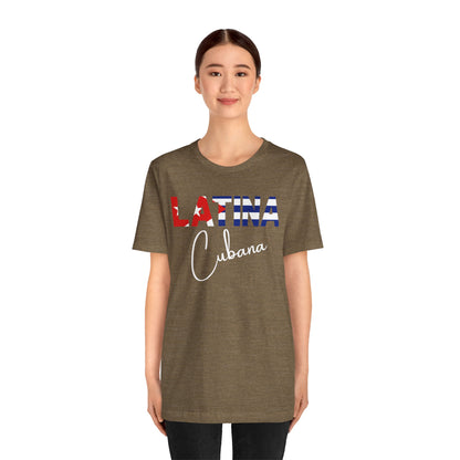 Latina Cubana Shirt | Cuba Latina Pride Graphic Tee for Women