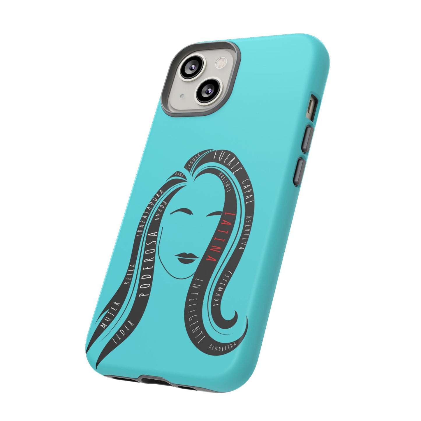 Blue Fuerza Latina Tough Phone Case | Latina Empowerment Protective Cover