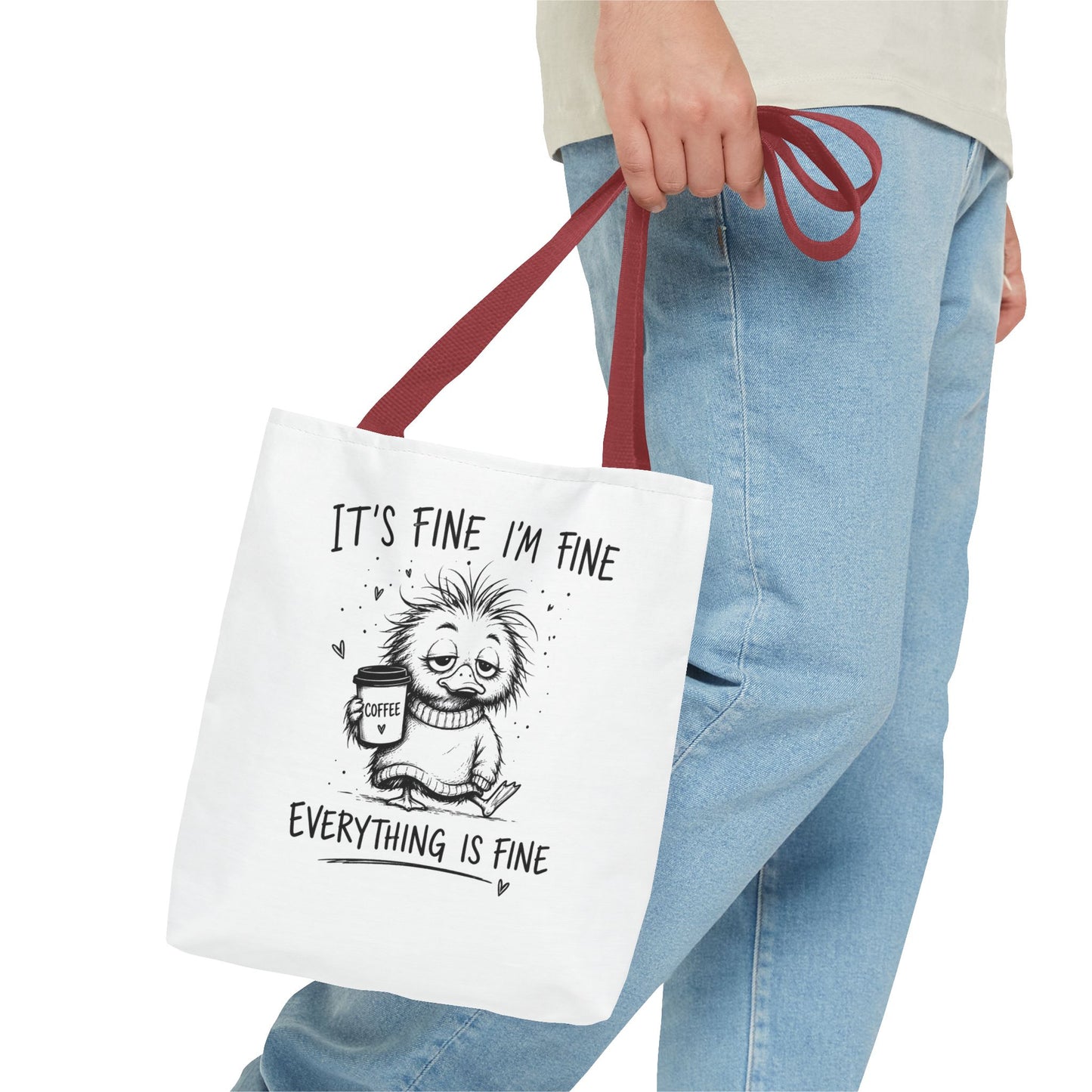 Everything is Fine Tote Bag | Canvas Carryall