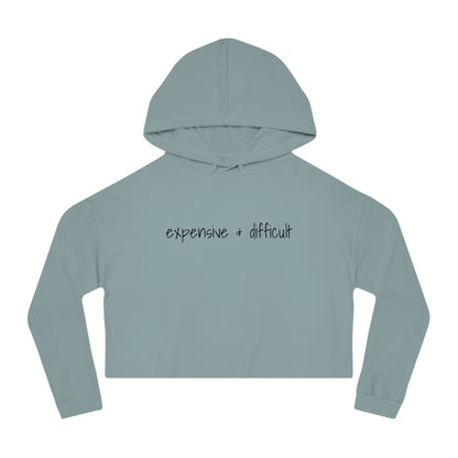 Expensive & Difficult, Cropped Hoodie