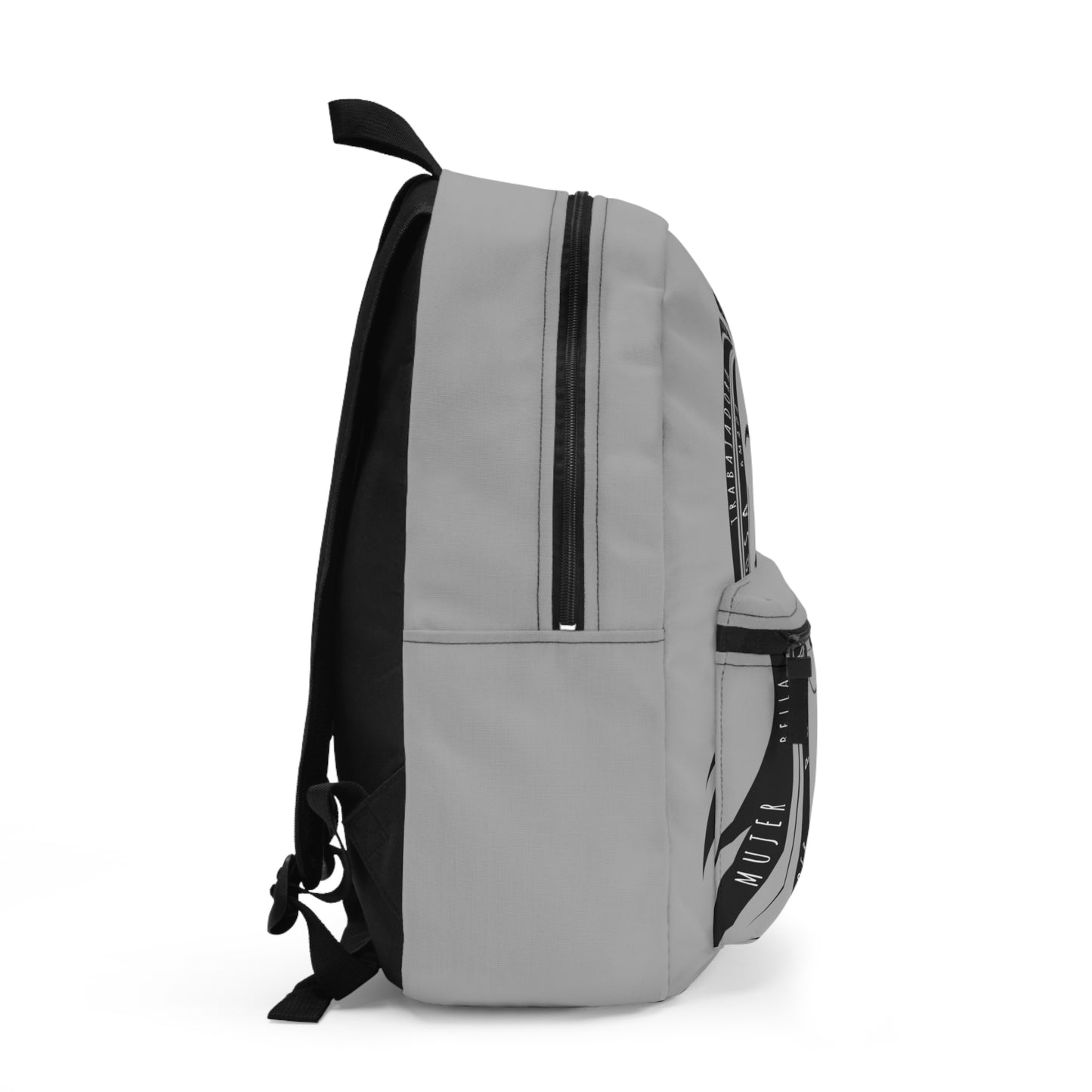 Grey Latina Woman Empowerment Backpack | Latina Pride Bag for Strong Women