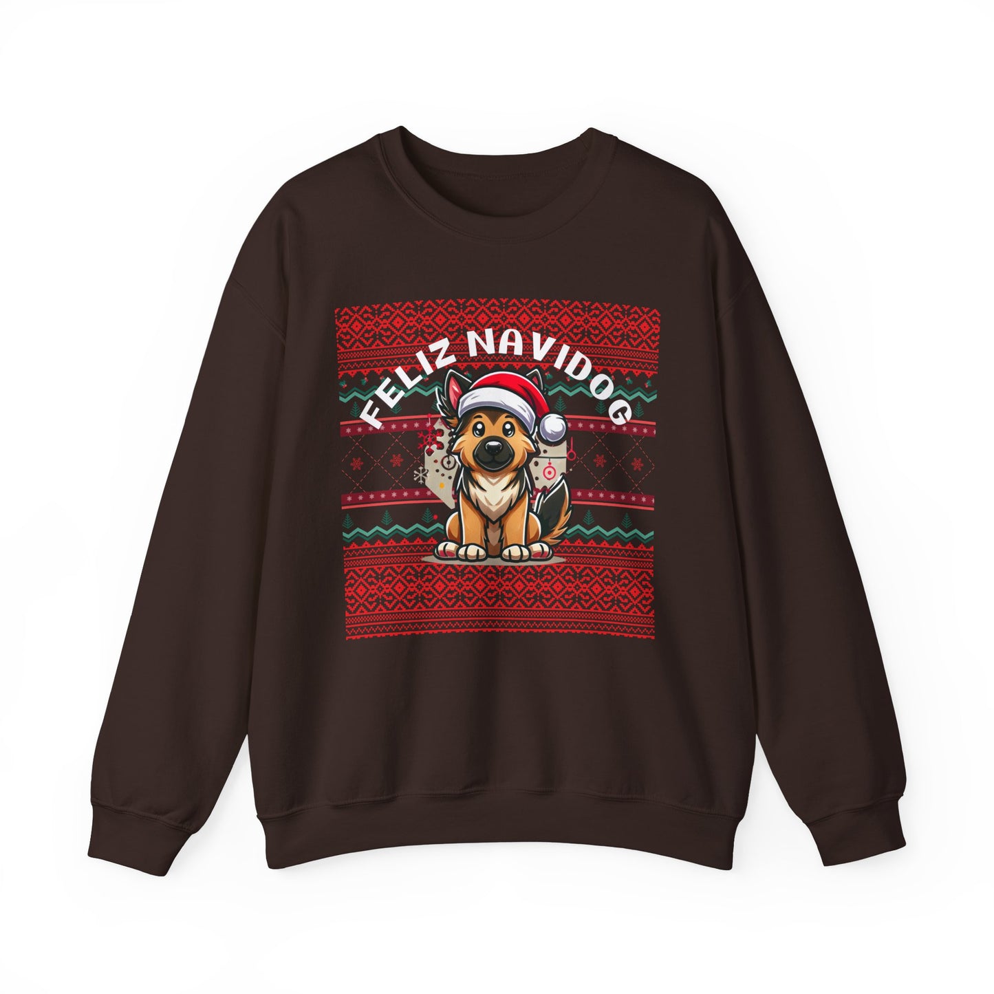 Copy of Feliz Navidog Ugly Christmas Sweater- German Shepherd