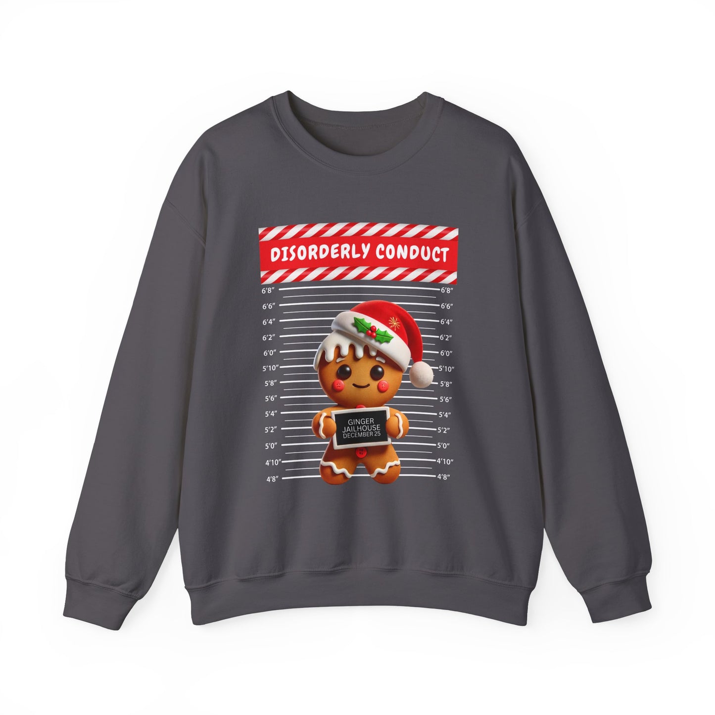 Gingerbread Mugshot Ugly Christmas Sweater