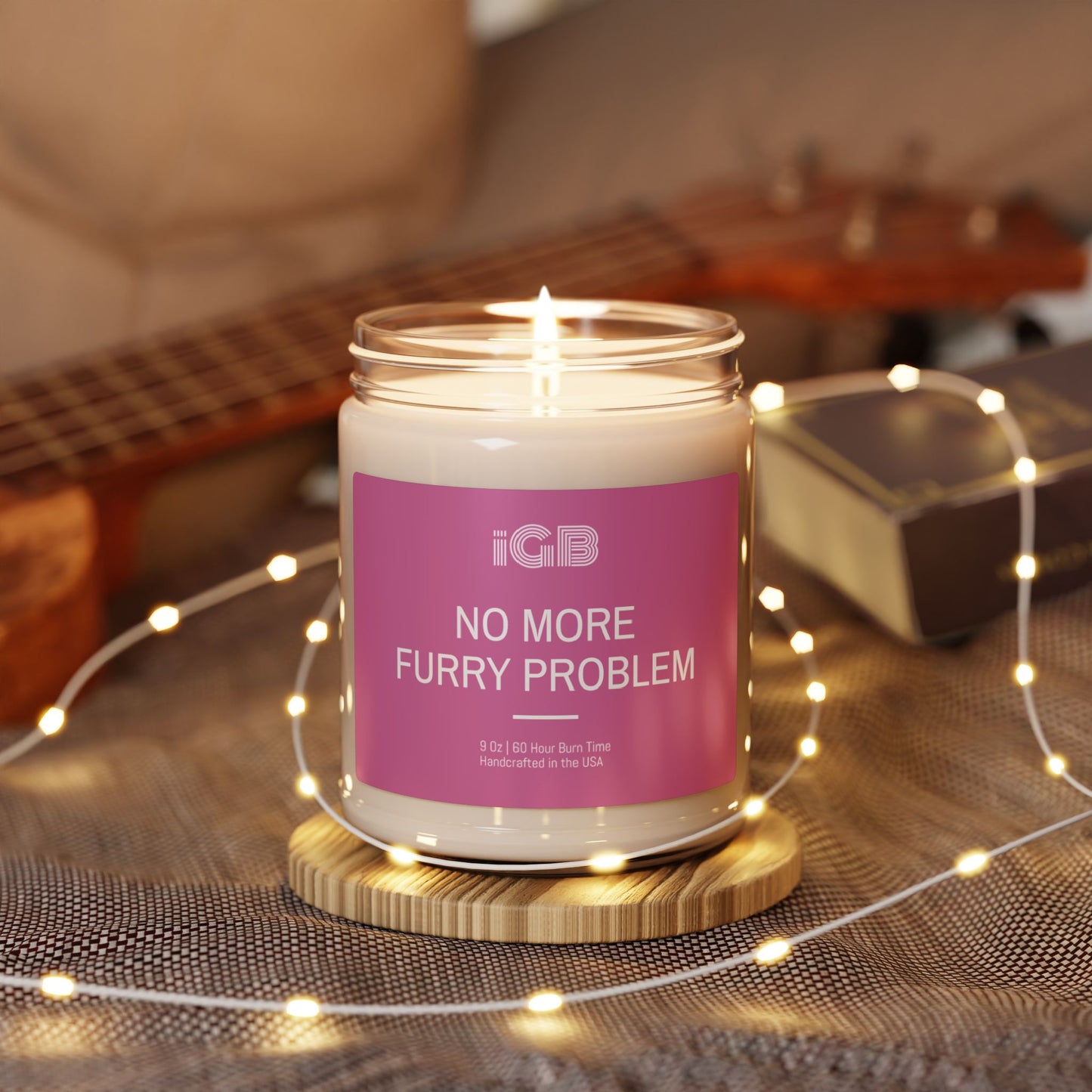 No More Furry Problem Candle, 9oz