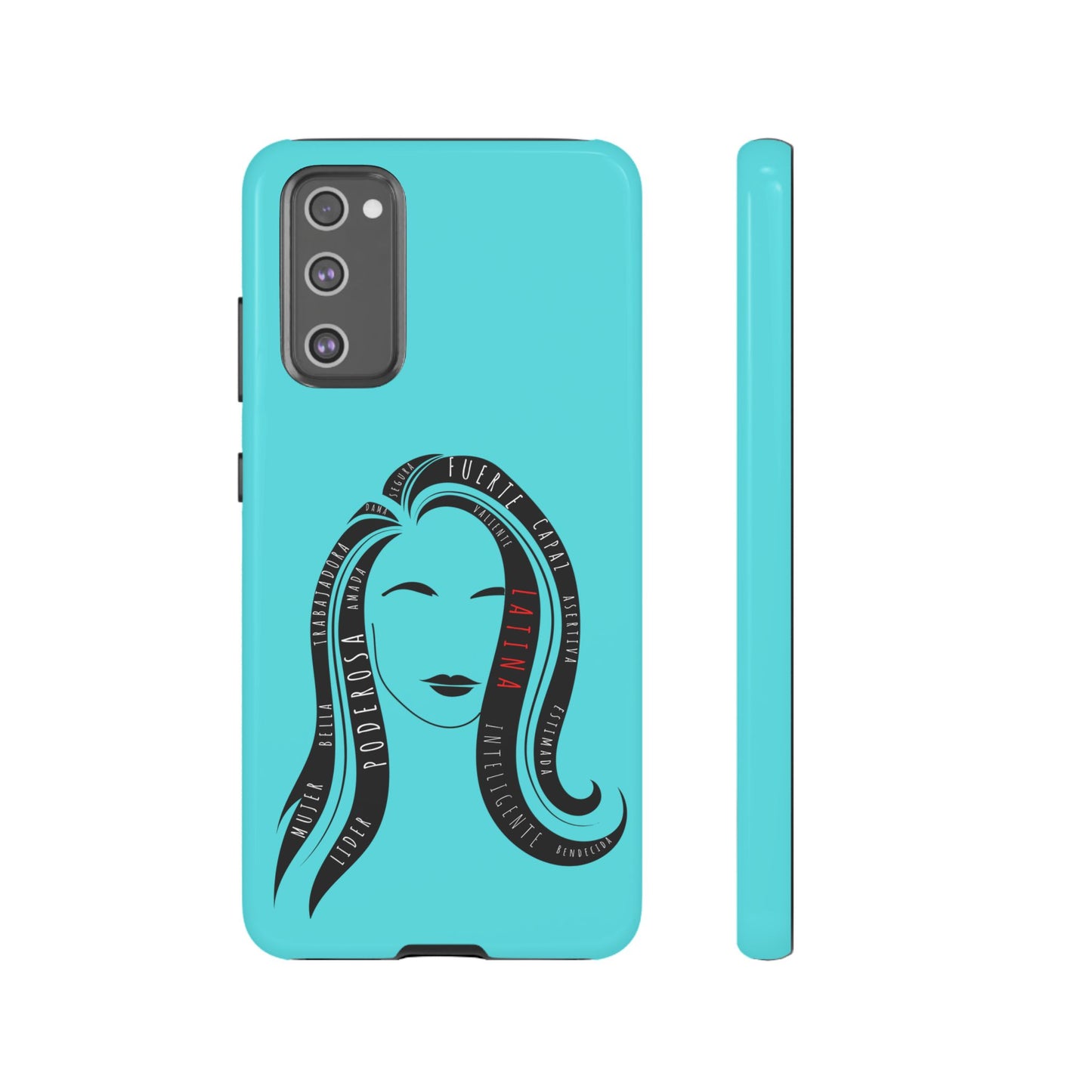 Blue Fuerza Latina Tough Phone Case | Latina Empowerment Protective Cover