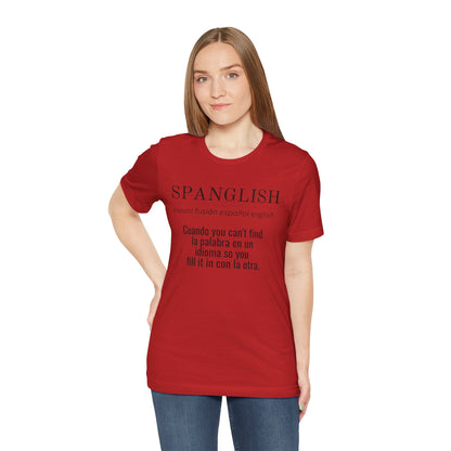 Spanglish Definition Shirt | Bilingual Pride Graphic Tee