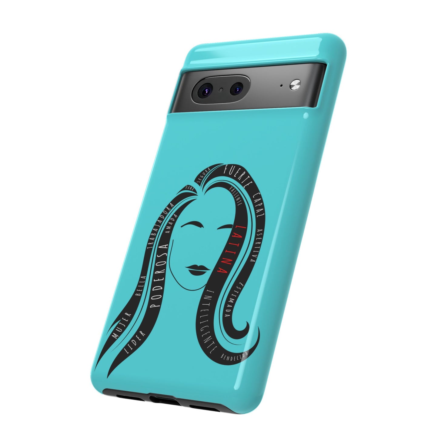 Blue Fuerza Latina Tough Phone Case | Latina Empowerment Protective Cover
