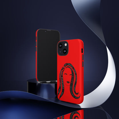 Red Fuerza Latina Tough Phone Case | Latina Empowerment Protective Cover