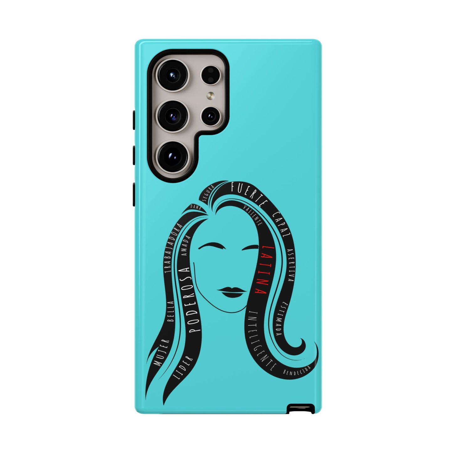 Blue Fuerza Latina Tough Phone Case | Latina Empowerment Protective Cover