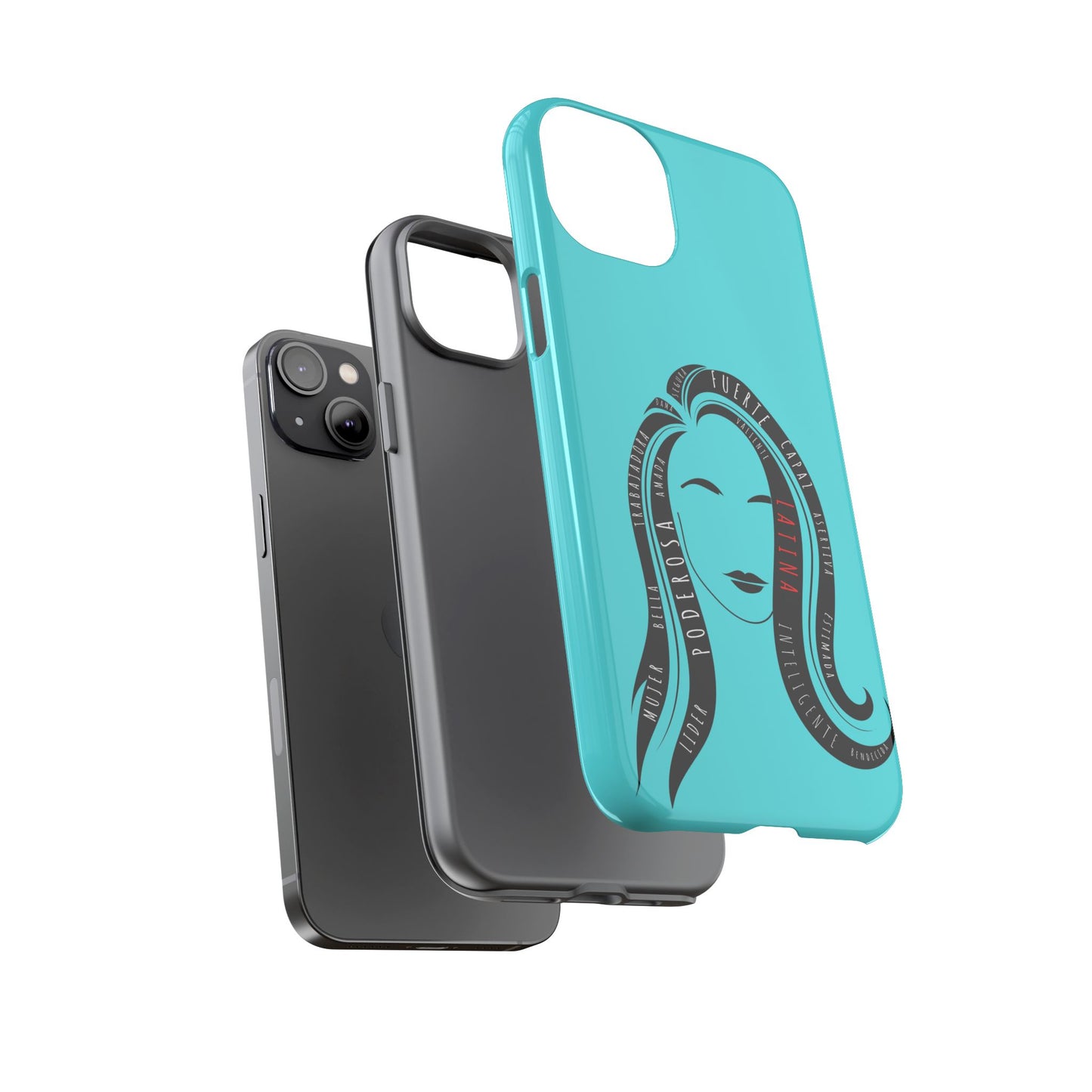 Blue Fuerza Latina Tough Phone Case | Latina Empowerment Protective Cover
