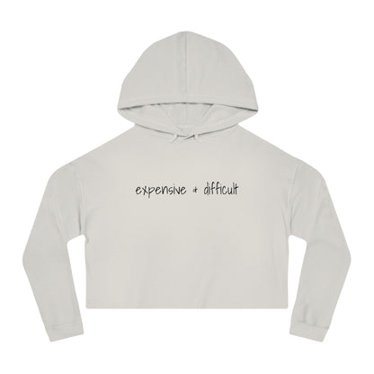 Expensive & Difficult, Cropped Hoodie