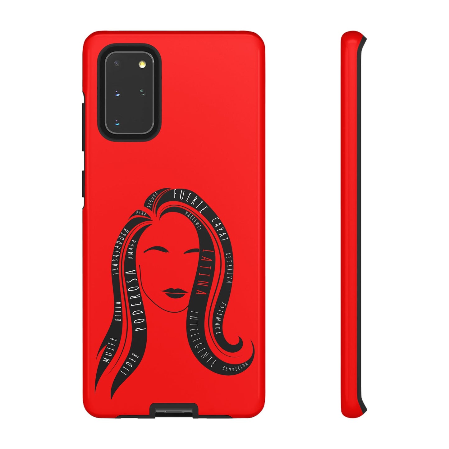 Red Fuerza Latina Tough Phone Case | Latina Empowerment Protective Cover