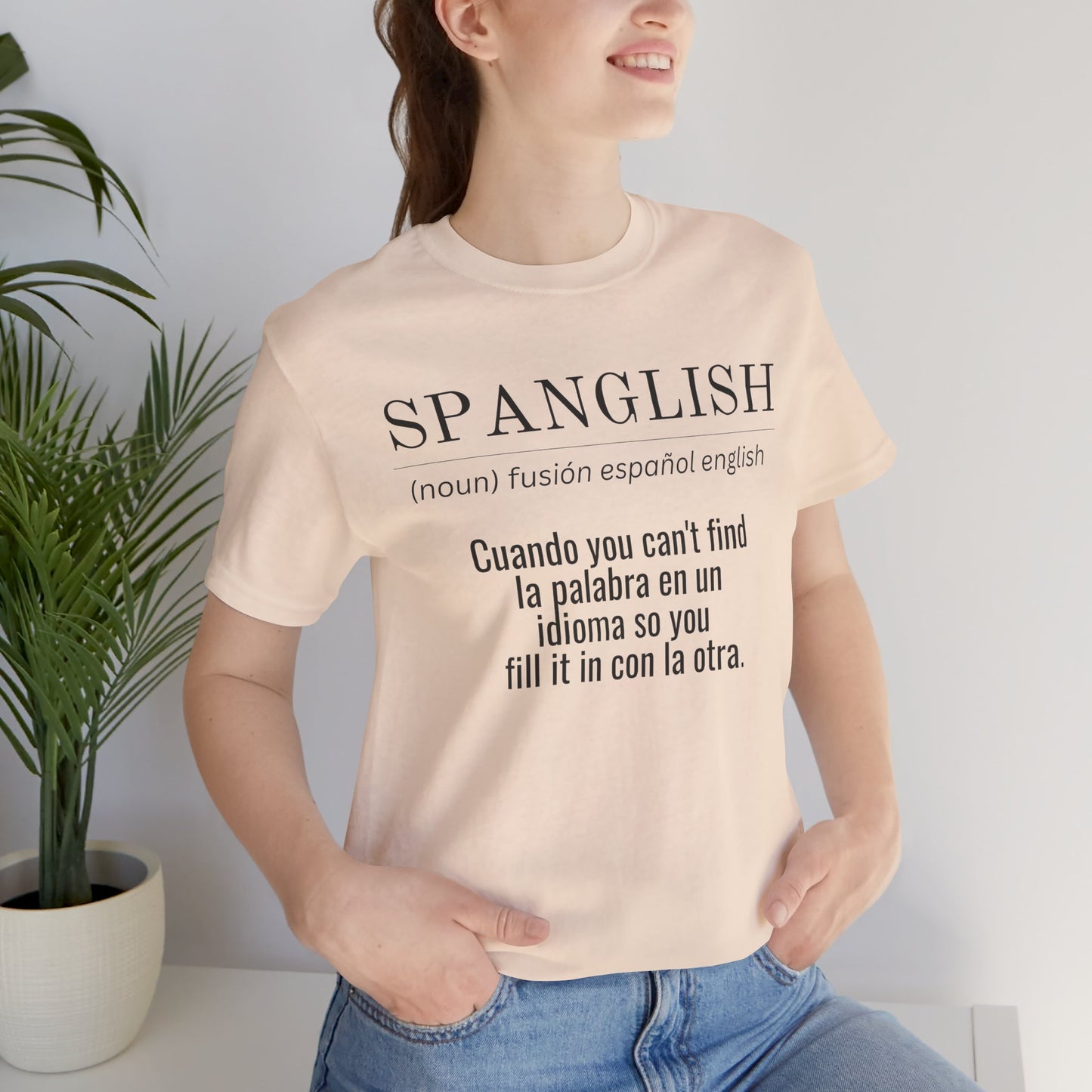 Spanglish Definition Shirt | Bilingual Pride Graphic Tee
