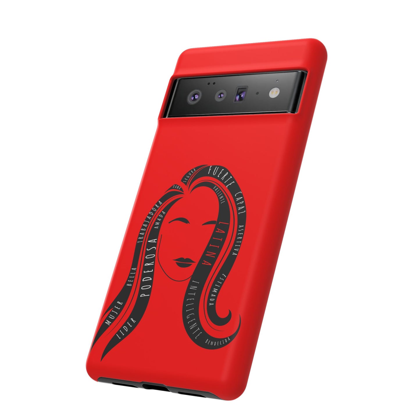 Red Fuerza Latina Tough Phone Case | Latina Empowerment Protective Cover