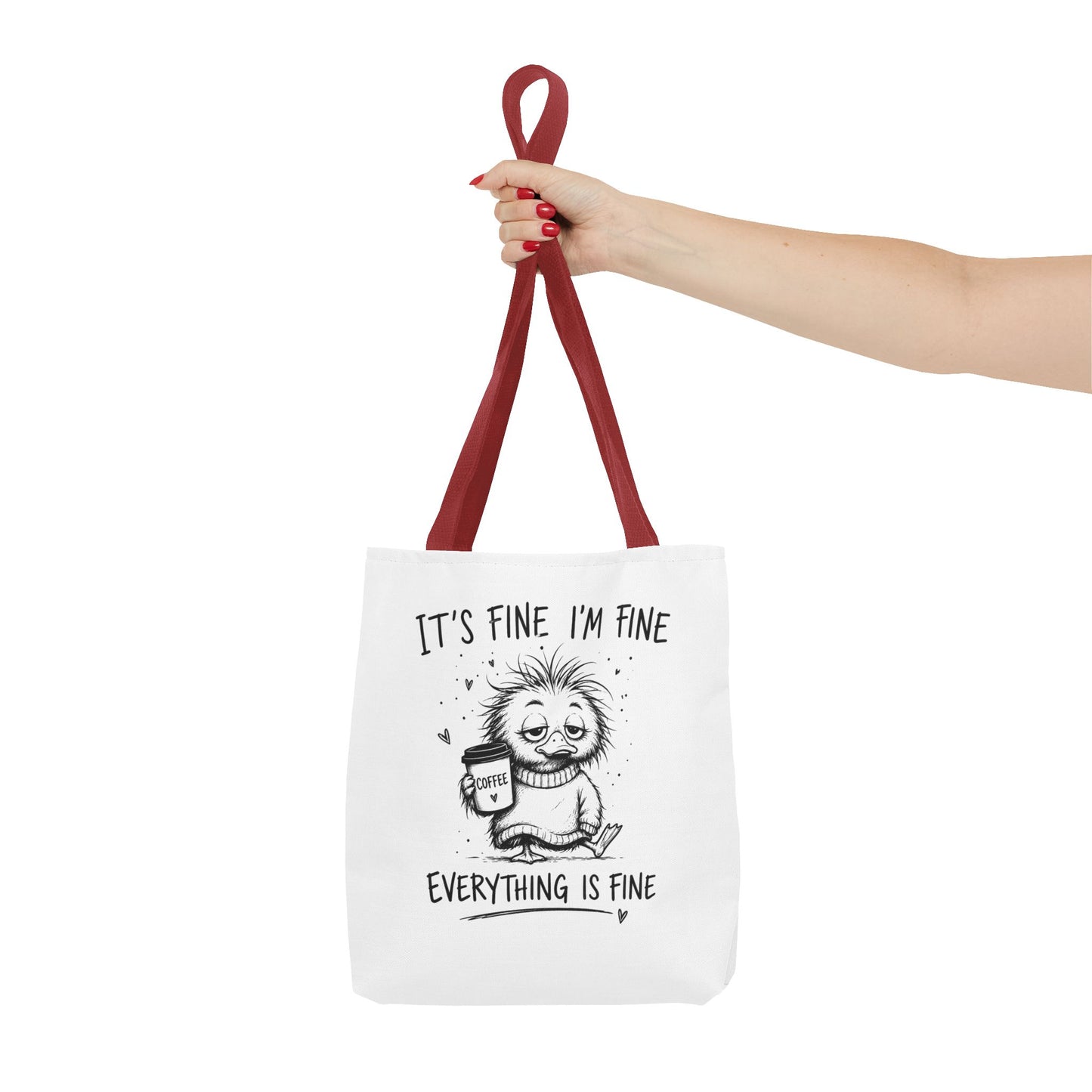 Everything is Fine Tote Bag | Canvas Carryall