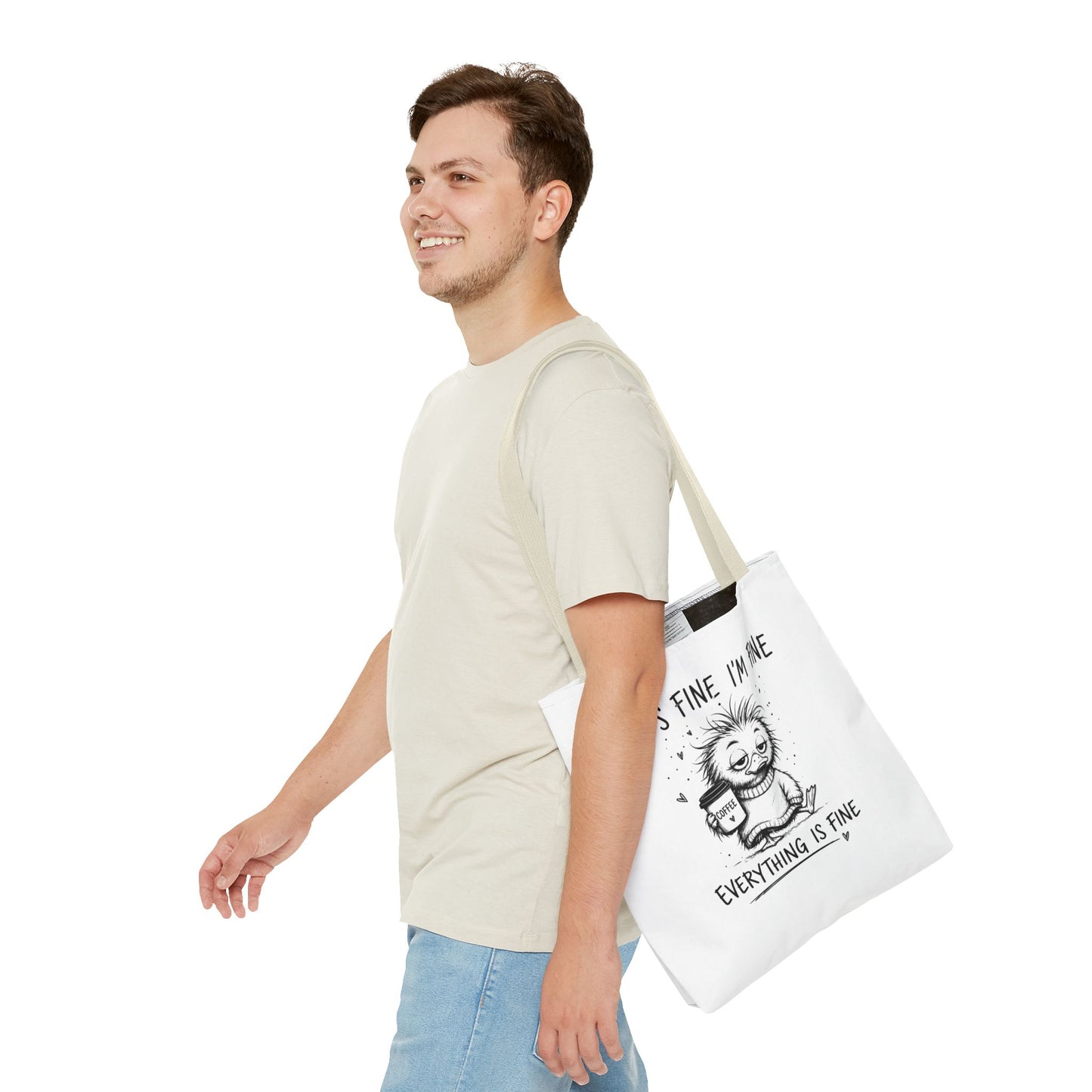 Everything is Fine Tote Bag | Canvas Carryall