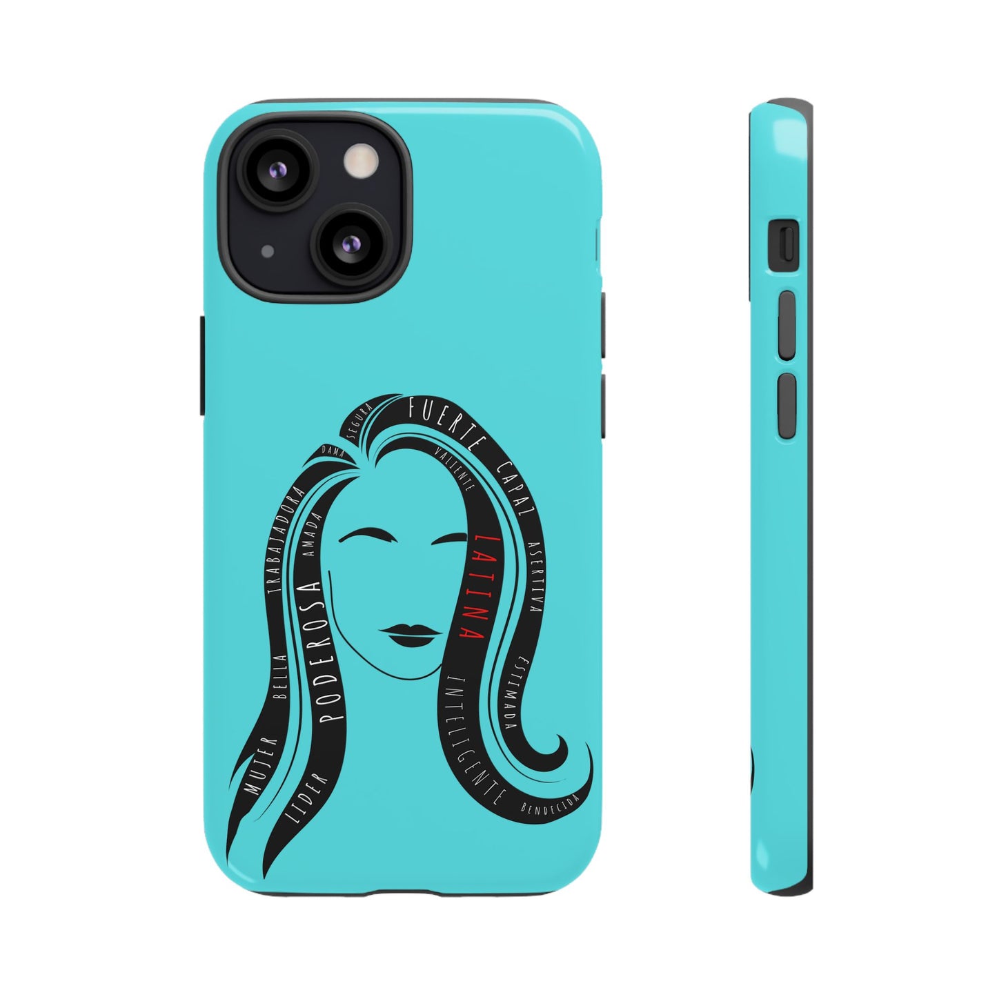 Blue Fuerza Latina Tough Phone Case | Latina Empowerment Protective Cover