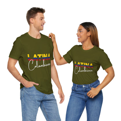Latina Colombiana, Shirt - Colombian Latina Pride Graphic Tee for Women