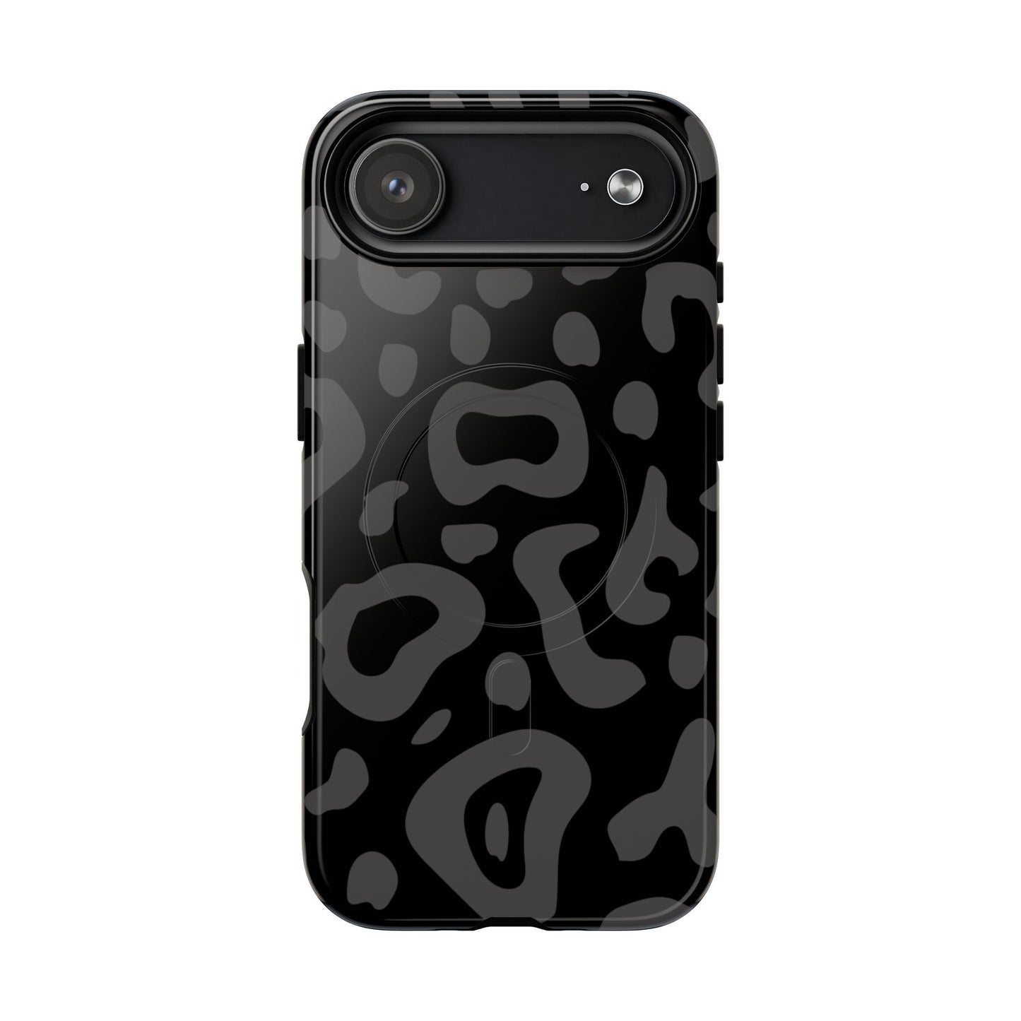 CNoir Savage MagSafe Phone Case — Black Leopard Pattern Tough Protective Cover