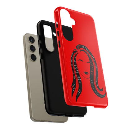 Red Fuerza Latina Tough Phone Case | Latina Empowerment Protective Cover
