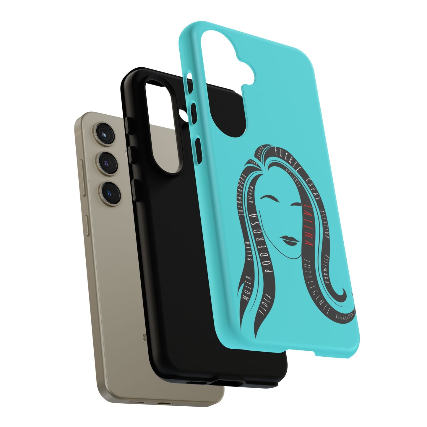 Blue Fuerza Latina Tough Phone Case | Latina Empowerment Protective Cover