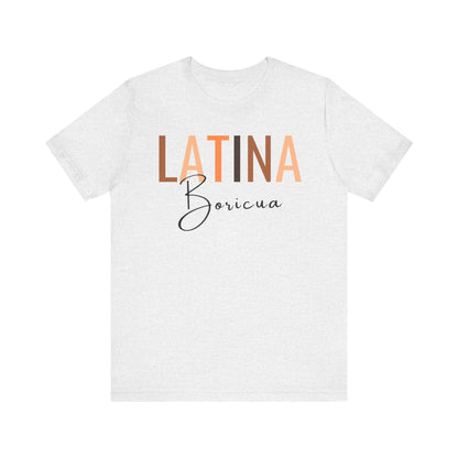 Latina Boricua, Shirt with Black Font