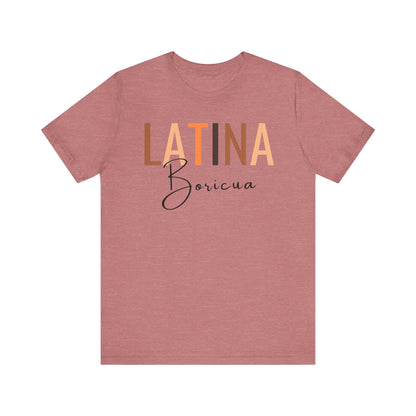 Latina Boricua, Shirt with Black Font