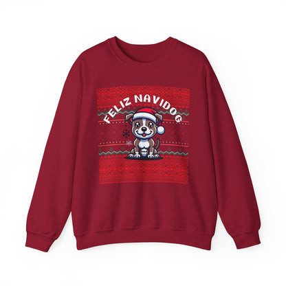 Feliz Navidog Ugly Christmas Sweater- Pitbull